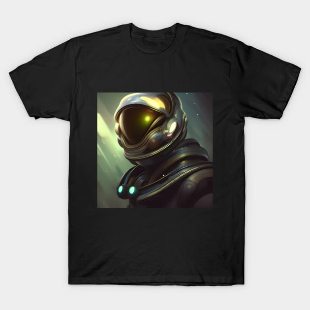 Alien Space Pilot T-Shirt by SmartPufferFish